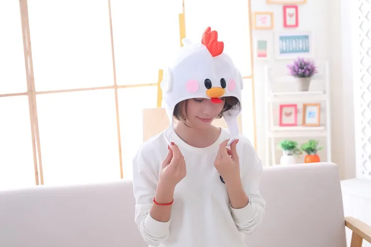 Japan Cute Plush Chickens Head Band Chickens Hat Photographic Prop Photo Props Plush Head Band