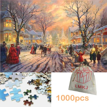 

Assembling Picture 1000pcs Puzzle Mini Puzzles Educational Toys Scenery Puzzle for Children Adult Pressure Relief Toy
