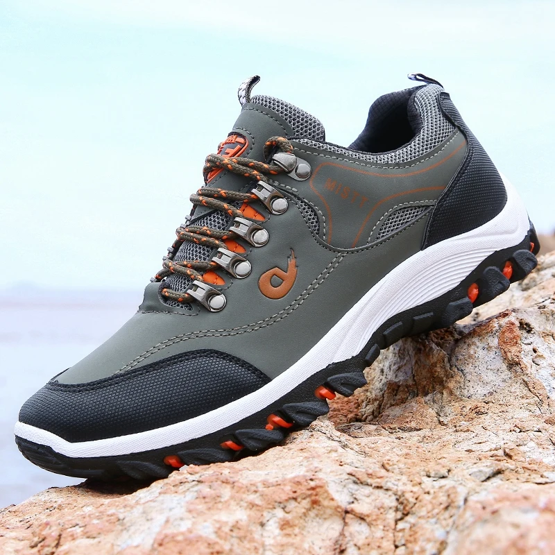 Zapatos de senderismo para hombre, calzado deportivo para exteriores, montañismo, transpirable, resistente al agua y antideslizante, para escalada