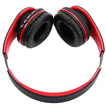 

HY-811 Foldable FM Stereo MP3 Player Wired Bluetooth Headset earphone Black & Red Free Fedex shipping ship from USA
