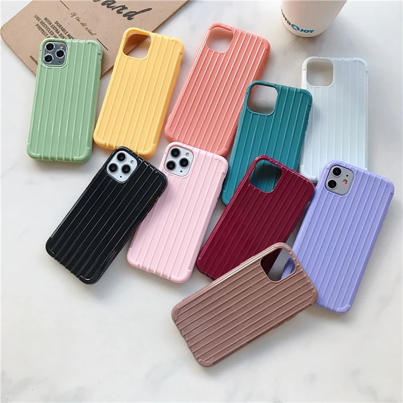 Candy Color Phone Case For Etui iPhone 11 Pro Max SE 2020 6 7 8 Plus X XS XR Soft Silicon TPU Back Cover Coque | Мобильные телефоны