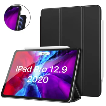 

Smart Folio Case For iPad Pro 12.9 2020 4th Generation[Support Magnetically Attach Charge/Pair] Slim Lightweight Smart Shell