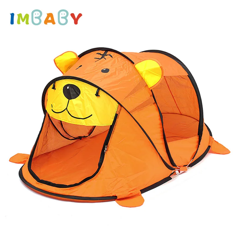 IMBABY, Детская игровая палатка для бассейна с шариками океана, маленький тигр, медведь гризли, Игровая палатка для дома, Игровая палатка для помещений, Москитная игрушка-сетка, игровой домик