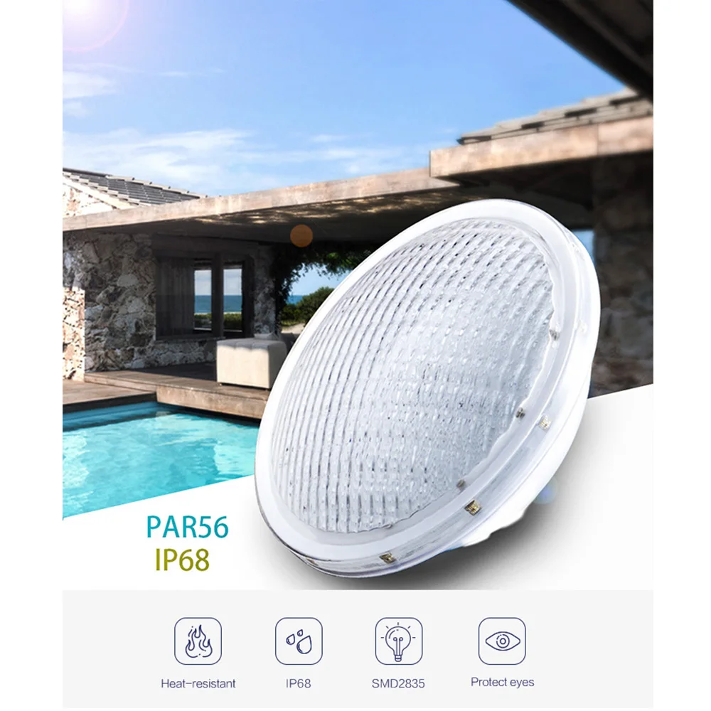 

Hot sale 45W Par56 Pool light RGB White Color Remote Control Par38 Replacce