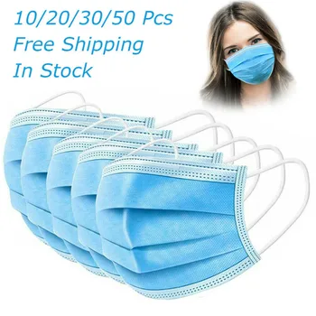 

Disposable Face Mask 3 Layer Nonwove Ply Filter Mouth Masker Dust-proof Disposable Printing Earloop Face Mask