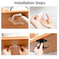 kitchen hook organizer bathroom hanger wall dish drying rack holder for lid cooking accessories Cupboard storage Cabinet shelf 6