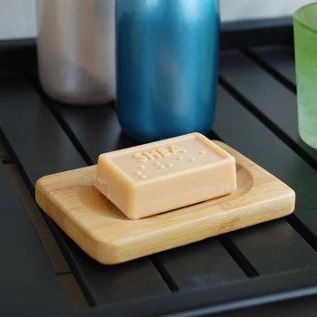 

1PC Wooden Soap Box Portable Soap Dishes Tray Holder Storage Soap Rack Plate Box Container Bathroom Draining Holder Soap Box