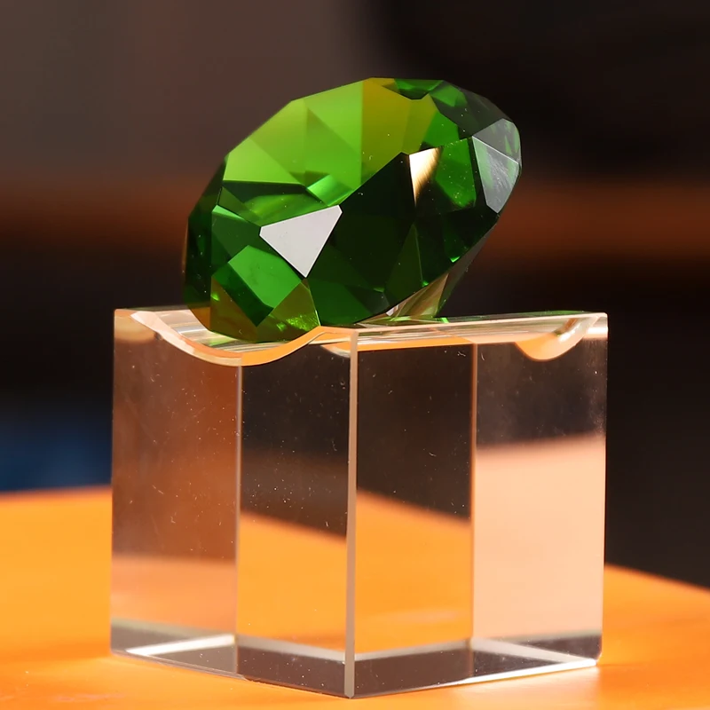 8 Colors Crystal Paperweight Faceted Cut Glass Giant Diamond Jewelry Home Decor Crafts for ornament crafts,glass ornament,crystal stone ornament,crystal ornament,miniature figurines,resin ornaments,resin crafts