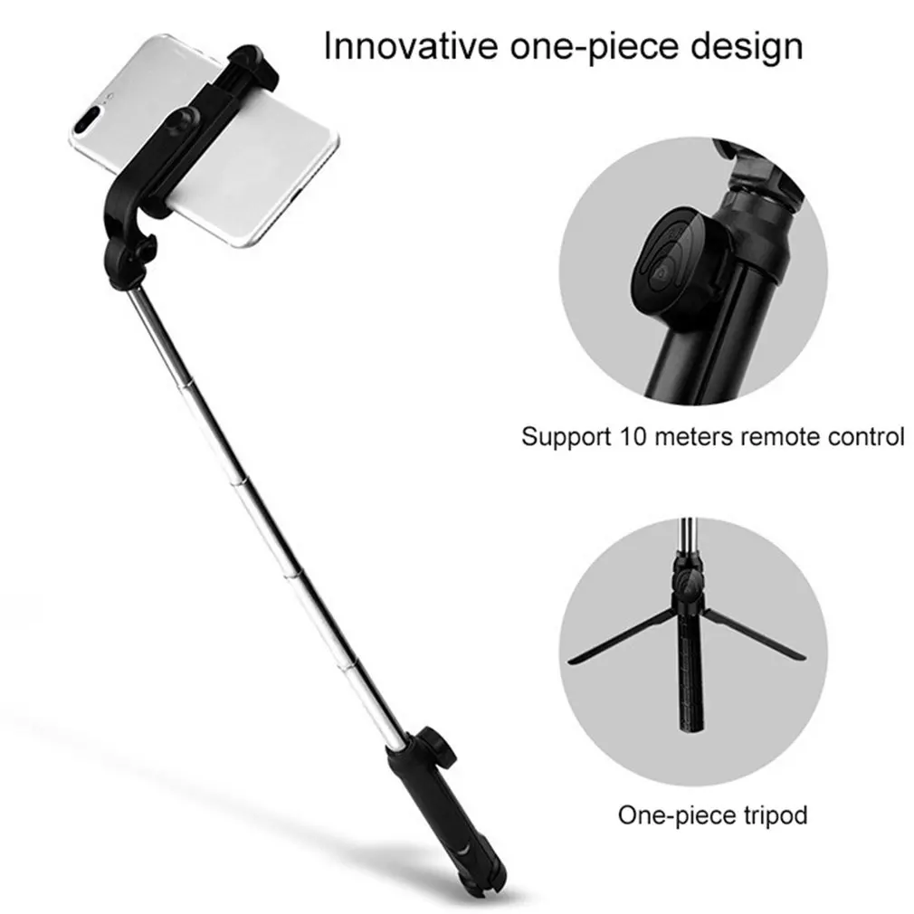 3 in 1 Extendable Monopod Tripod Wireless Bluetooth Remote Shutter Selfie Stick For Iphone Huawei Samsung Xiaomi 3 in 1 Extendable Monopod Tripod Wireless Bluetooth Remote Shutter Selfie Stick For Iphone Huawei Samsung Xiaomi