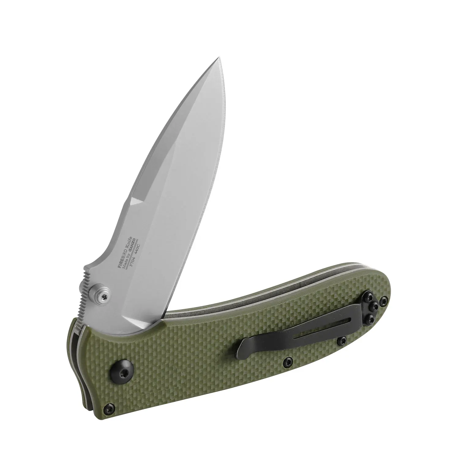 Ganzo Firebird G704 440C Blade G10 Handle Folding Knife Survival Hunting Tactical Knife EDC Pocket Knife Outdoor Camping Tool 4