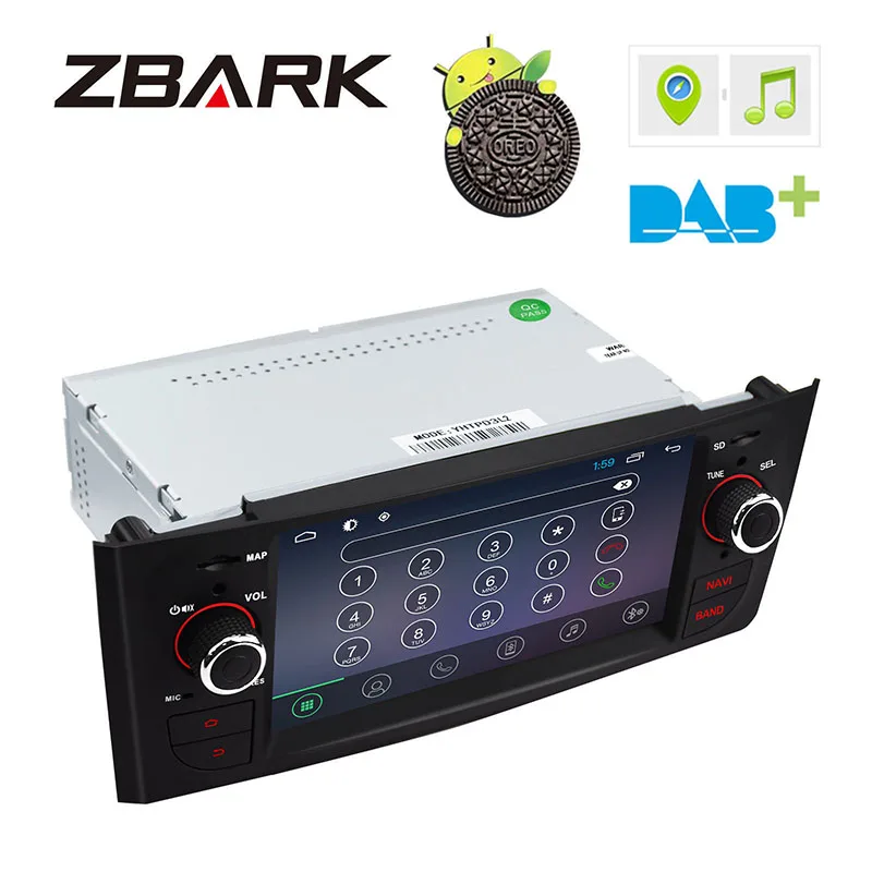Clearance 6.1 inch Touch Screen Car Stereo RAM 2GB GPS Android 1din  for FIAT Grande Punto 199/310 2005-2009 Linea 323 2007-2011 YHTPD3L2 1