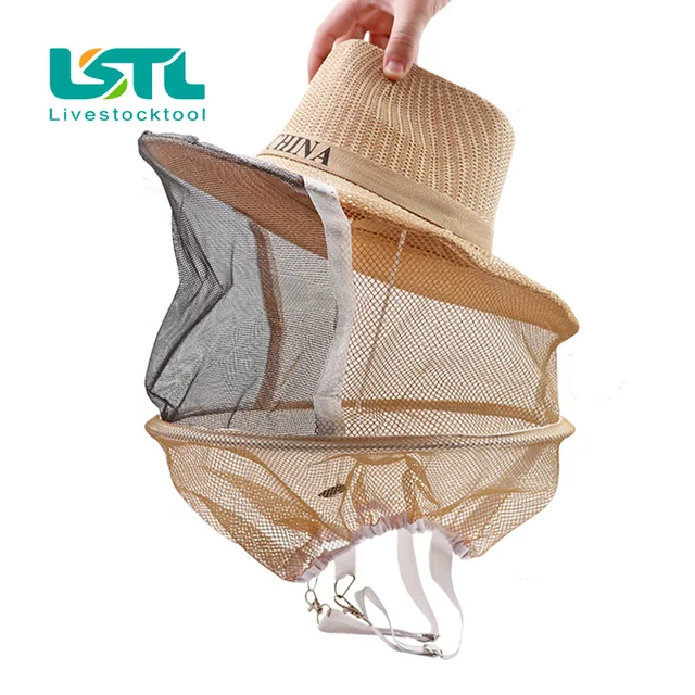 1 Pcs Méhész Védő Kalap Méh Cowboy Szúnyog Rovar Háló Fátyol Fej Arcvédő Felszerelés20 - Image 3