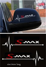 

2pcs rear-view Mirror Sticker S-max self-stick non-stick label is suitable for Ford smax rear-view Mirror auto parts