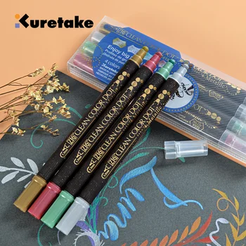 

Japanese KURETAKE double-head dot metal color water color pen TC-8100 hand account drawing and marking pen