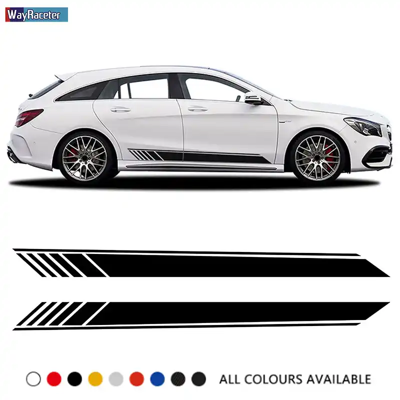 Buy Car Door Side Stripes Skirt Sticker Edition 1 Vinyl Decal For Mercedes Benz Cla Class Cla45 Amg C117 X117 W117 C118 X118 Cla35 In The Online Store Wayraceter Car Makeup Store