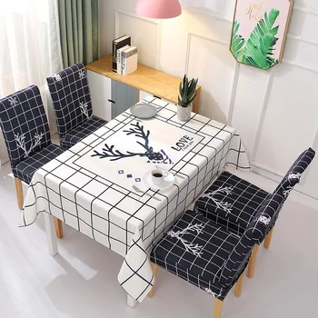 

Printed Cotton Linen Tablecloth Chair Cover Rectangle Desk Cloths Table Home Decor Restaurant Banquet Home Tea Table скатерть