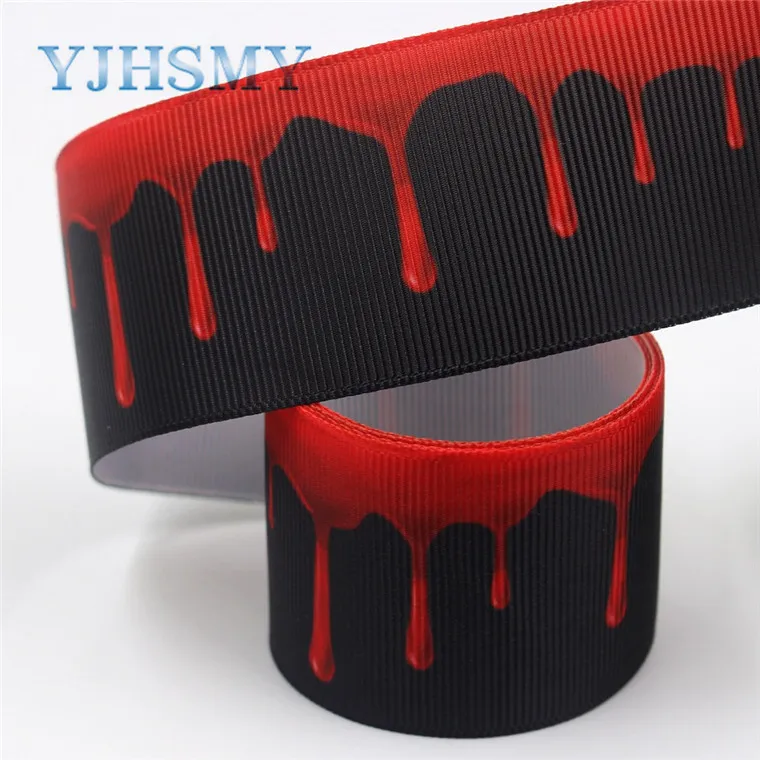 I-19720-1665，1-1/2'' Halloween printed grosgrain ribbon, 10 years DIY hair bow wedding holiday family party birthday decoration - Цвет: I-19720-1670