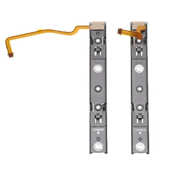 

1 Pair Repart Part Right and Left Slide Rail with Flex Cable Fix Part Replacement For Nintendo Switch Console NS Rebuild Track