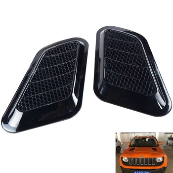 

2 Pcs Car Decorative Sticker Air High Flow Intake Scoop Turbo Bonnet Vent Cover Hood Fender Universial Car accessiores MCX20S080
