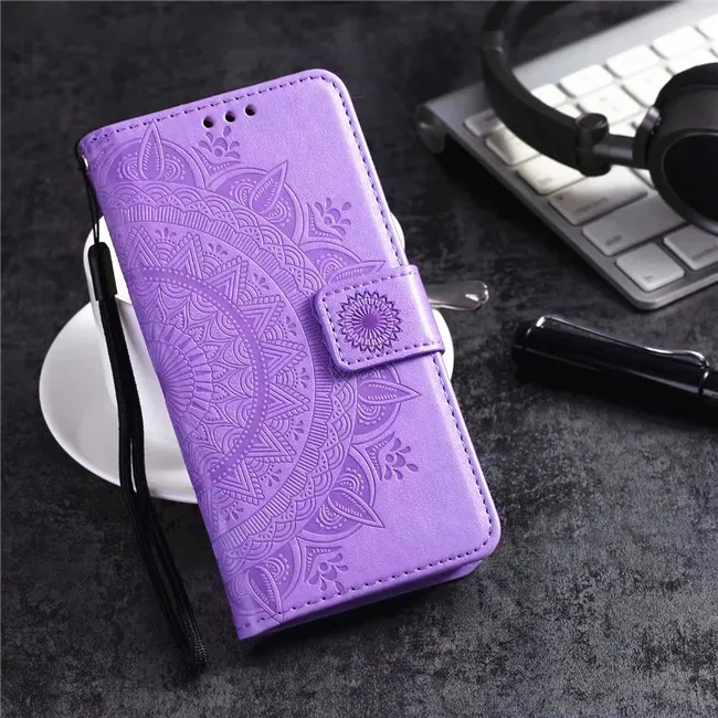 Лаванда Кожаный флип-чехол для samsung Galaxy S10e S10 S9 S8 плюс S7 S6 край S5 S4 S3 A9 A7 A8 A6 A10 A20E A30 A40 телефона Капа - Цвет: Лаванда