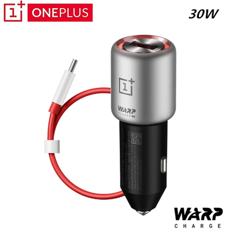Зарядное устройство Oneplus 7t pro Warp оригинальное автомобильное зарядное 30 В 6 А макс.