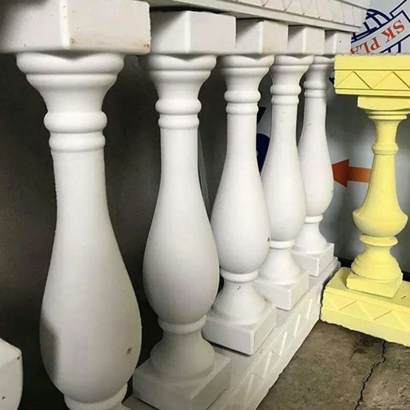 Reusable ABS Plastic Precast Baluster Mold Balcony Concrete Fence Balustrade Column Round Bottle Shape Mould Guardrail Mould