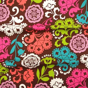 

1 yard Cotton Woven Fabric for sewing pathwork, dress, cloth, bedding, hadmaking, Flowers and leaves (width=140cm)