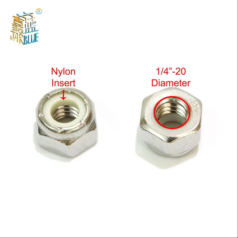 10/20/50/100PCS M2/3/4/5/6 Anodized Nylon Insert Self-Lock Aluminum Hex Nuts AU 