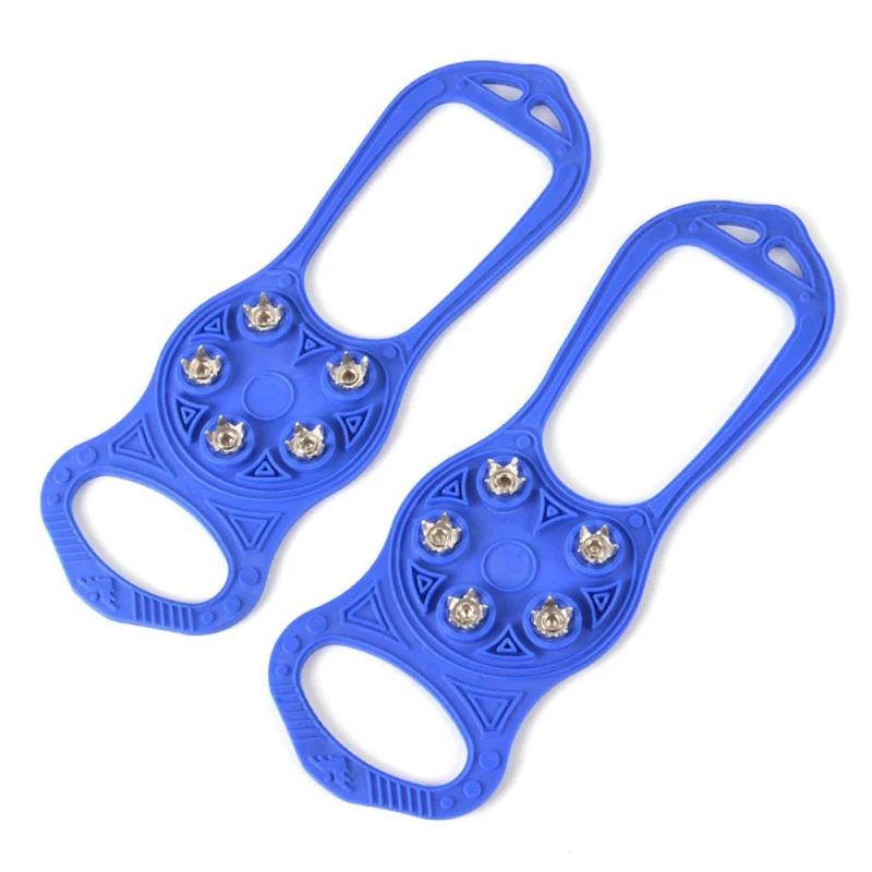 

1 Pair Walking Cleat Ice Gripper Anti Slip Ice Shoe Spike Grip Camping Climb Ice Crampon Ice Snow Walking