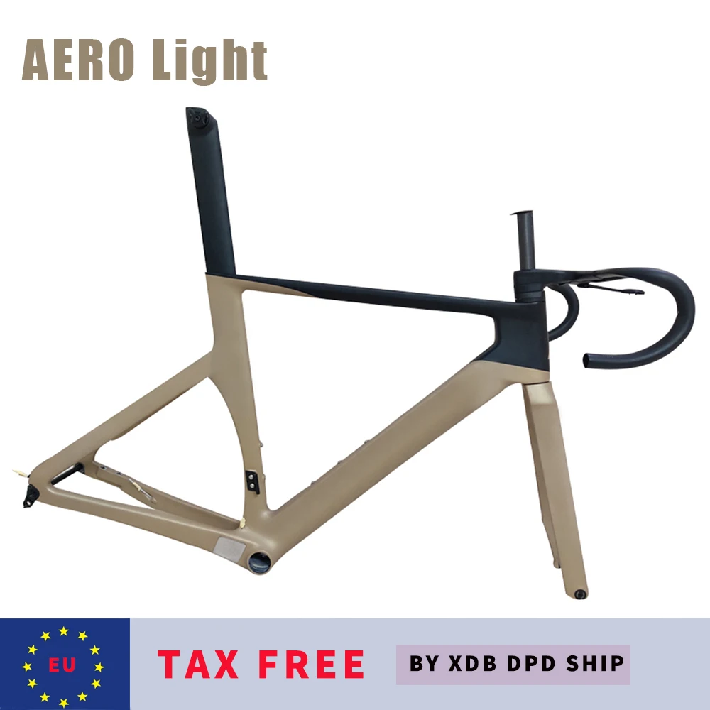 New Model AERO Light T1000 UD Carbon Road Bike Frame Disc Brake Disk