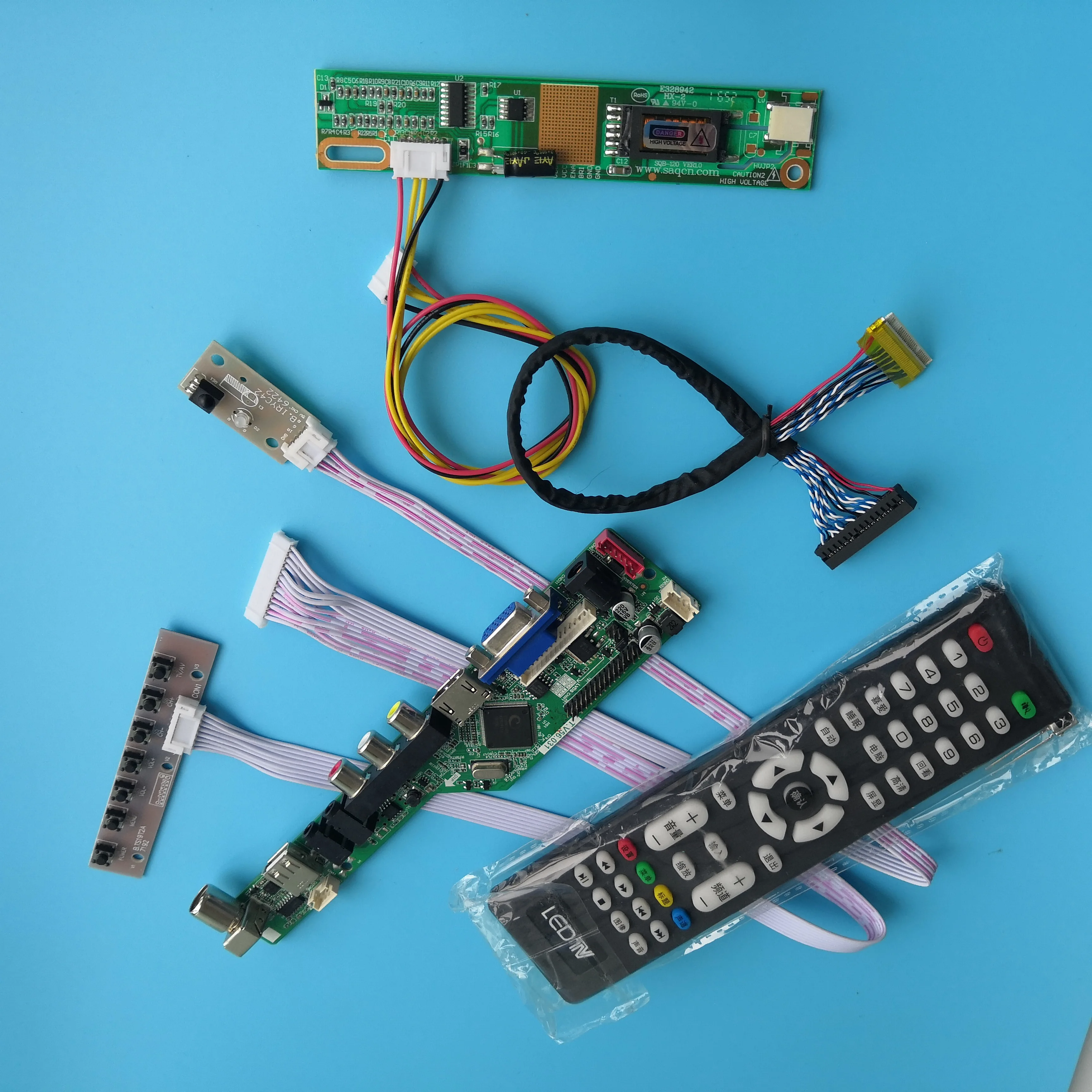 Для B150XG02 V3 плата контроллера интерфейсный модуль VGA HDMI 30pin цифровой сигнал AV 1 лампы 1" разрешение ТВ USB 1024X768