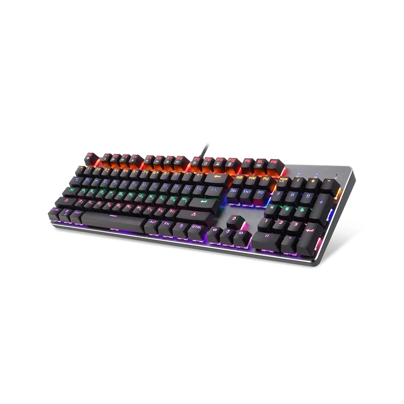 K73 USB механическая клавиатура 104 клавиш синий переключатель игровые клавиатуры для планшетного компьютера