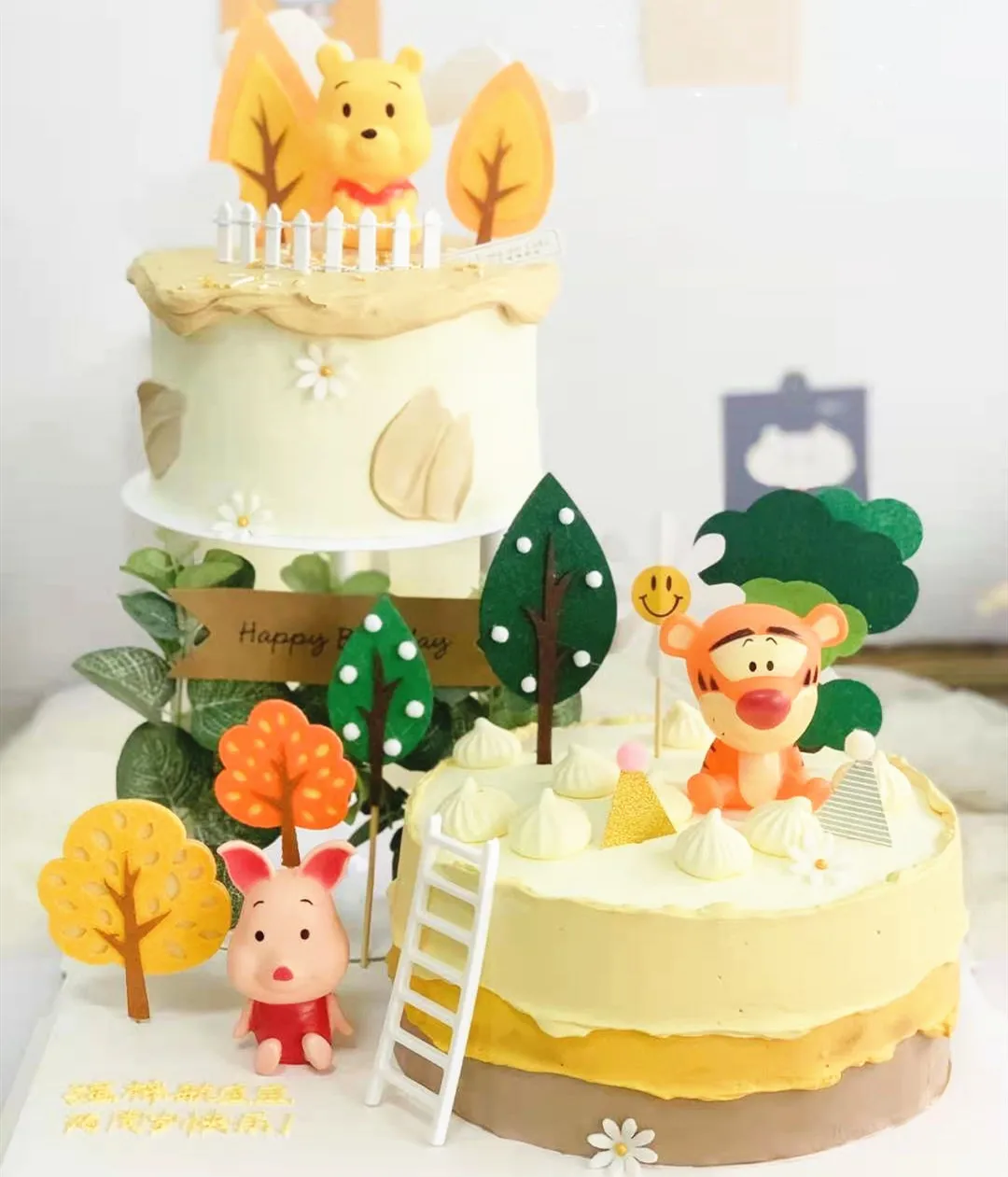 Winnie Pooh Birthday Decorations Cake  Winnie Pooh Birthday Parties -  Disney Cake - Aliexpress
