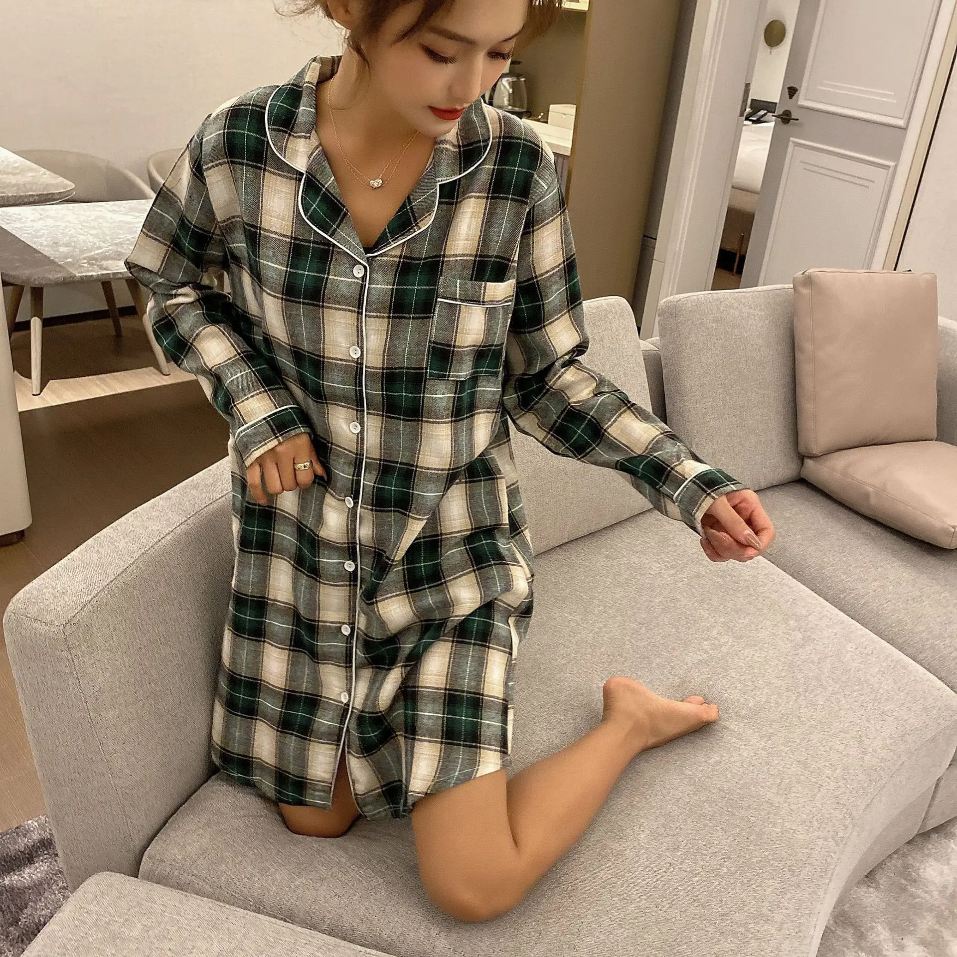 tartan nightdress