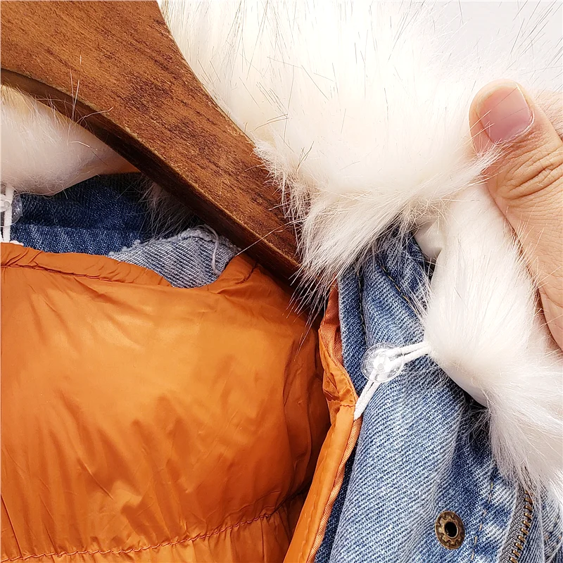 Женское зимнее Модное теплое пальто длинная куртка с поясом утепленная Повседневная простая хлопковая джинсовая куртка пальто kurtka damka manteau femme