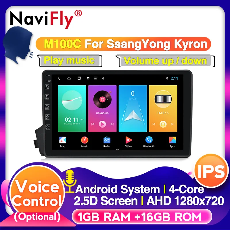 Автомагнитола Ssangyong Kyron Actyon мультимедийный плеер с поддержкой DVR Wi Fi BT