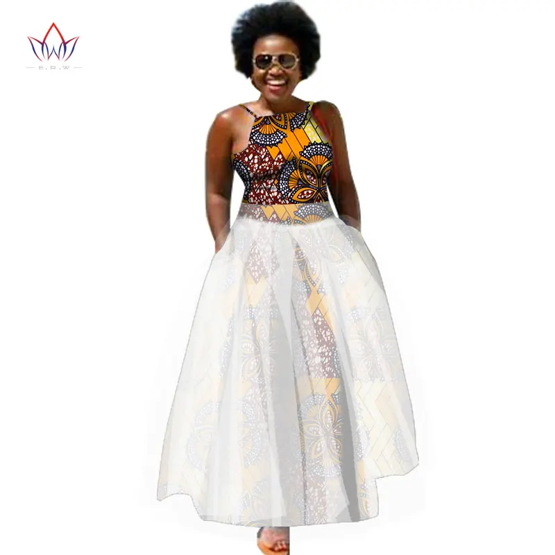 Плюс Размеры летние платья женские Традиционные Африканские модные Костюмы Африка Воск Дашики длинное хлопковое длинное платье 7XL WY1440 - Цвет: 7