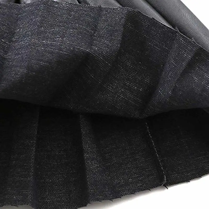 Babyinstar New Arrival Toddler Children's Clothing Kids PU Leather Black Skirts for Baby Girls Casual Pleated Skirt Outfit