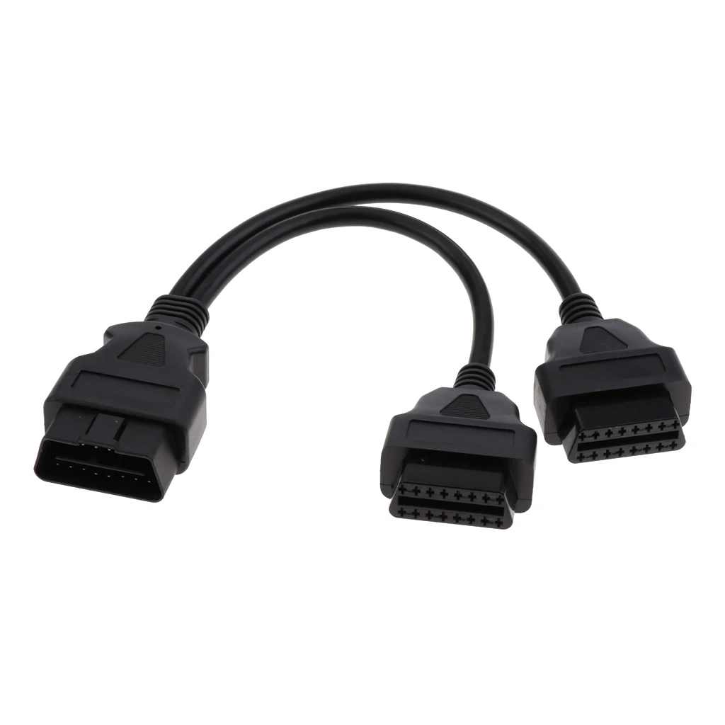 Отличная производительность OBD2 1to2 сплиттер адаптер расширение 16 контактный