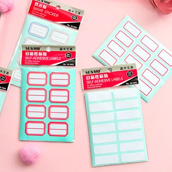 

6pcs/12pcs Self-adhesive Label Sticker Paper Commodity/price/Name Sticker Diary Stationery Scrapbooking Decoration Material