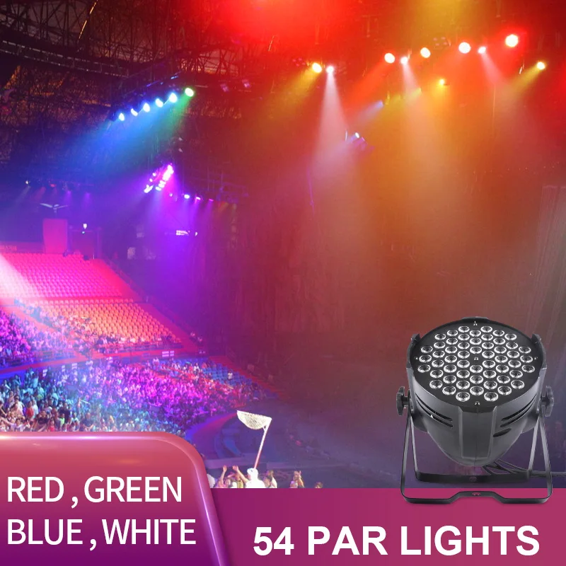 

High quality 54pcs par light led stage lights stage par lamp Wide use for Club Dj show Home party dance wedding