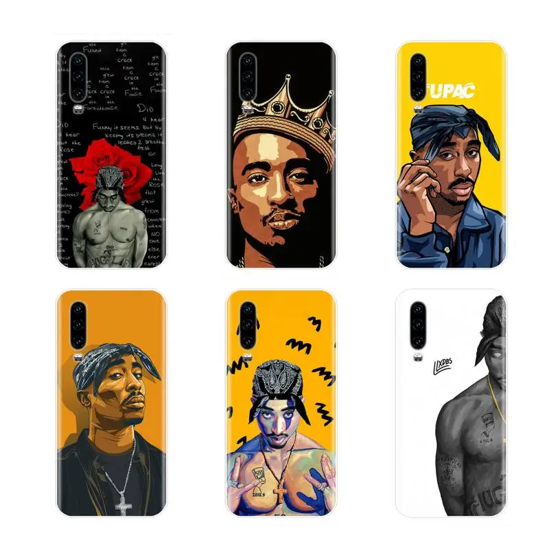 2pac Tupac Rapper Hip hop Printing Phone Case cover Shell For Huawei P8 P9 P10 P20 P30 Pro Lite smart Z 2017 2019 | Мобильные