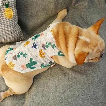 

Pet Spring Summer Costume Cool Breathable Plant Sleeveless Sling Vest For Puppy Dogs