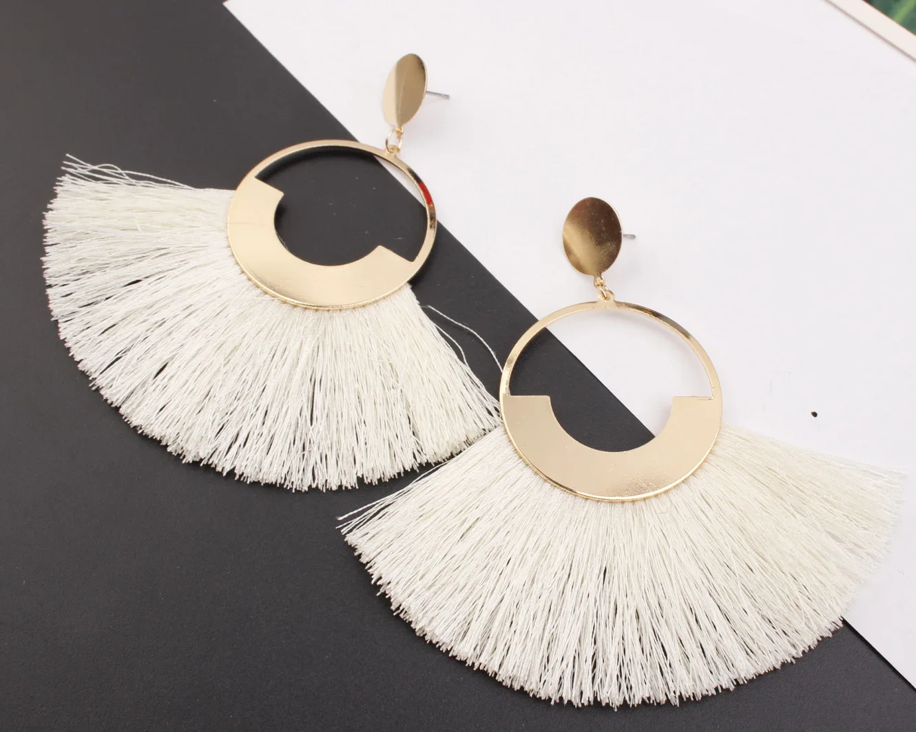 Горячая богемные модные большие серьги с кисточками для женщин Boho Стиль серьги Свадебные украшения подарки для гостей