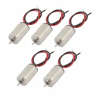 

10Pcs DC 4.5V 32500RPM Wire Lead Coreless Motor for RC Helicopter Toy 6x10mm