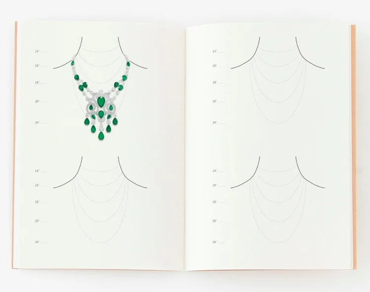 A4 Neck Jewelry Design Notebook,necklace Design Book, Painting,Length Marking, Jewelry Design