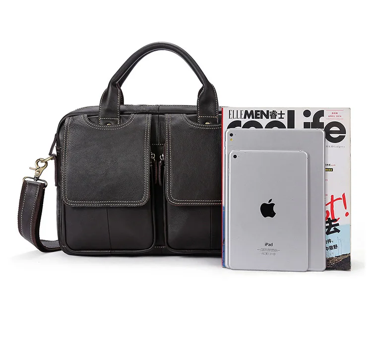 Aimeison сумка для ноутбука из натуральной кожи, деловая сумка из воловьей кожи, мужская сумка через плечо, мужской портфель для путешествий