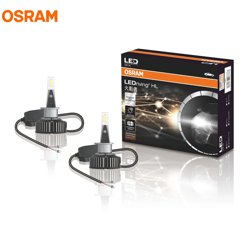 Светодиодный налобный фонарь OSRAM H1 HYZ холодный белый светодиодный 6000K