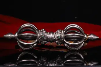 

wedding decoration Tibetan Buddhism temple Tiantie pure hand-tapped chisel engraved gems Vajra Phurpa Dagger