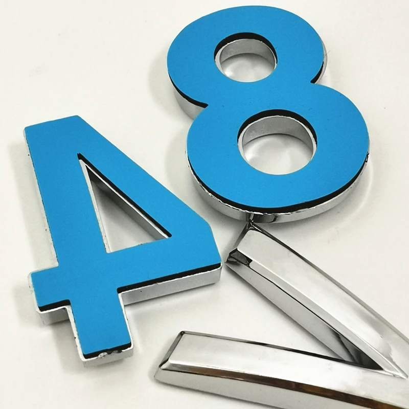 house number signs door signs numbers plate wall plaques 3.5cm/5cm/7cm/10cm 0123456789 Modern Silver Plaque Number House Hotel Door Number Address Digits Sticker Plate Sign ABS plastic